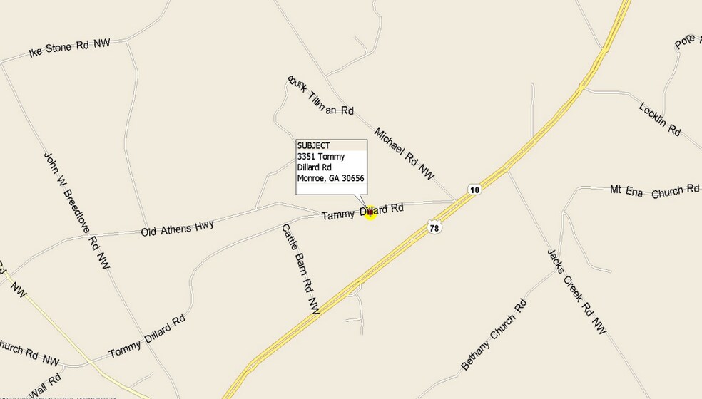 More Photos Of 3351 Tommy Dillard Rd, Monroe Land For Sale