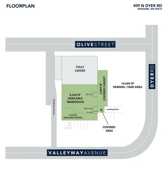 More Photos Of 409 N Dyer Rd, Spokane Warehouse For Lease