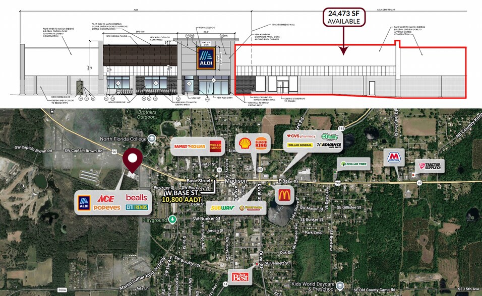 More Photos Of 711 W Base St, Madison Freestanding For Lease