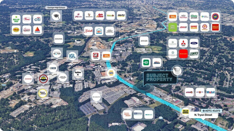 More Photos Of 6027-6125 N Tryon St, Charlotte Auto Dealership For Sale