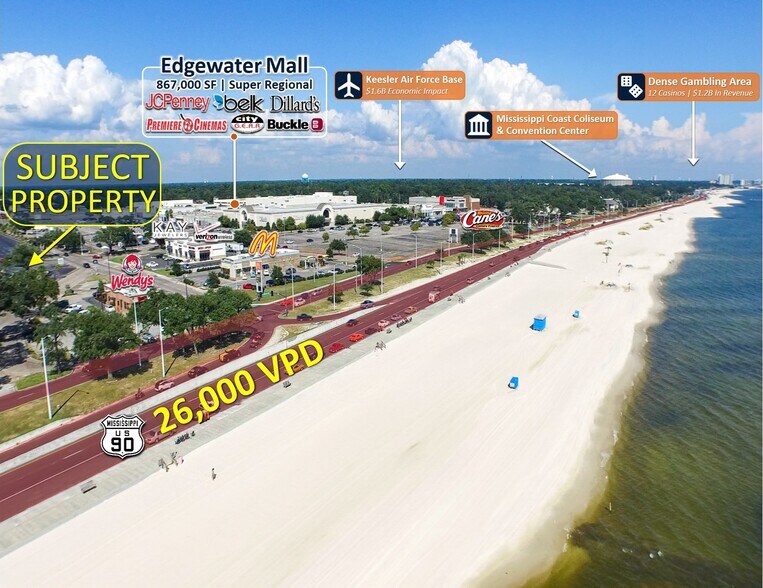 More Photos Of 2650 Beach Blvd, Biloxi Storefront For Lease