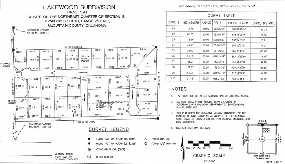 Primary Photo Of 713 11th Street, Broken Bow Land For Sale