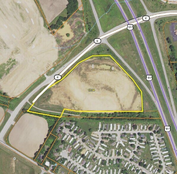 More Photos Of Highway 61 & State Highway C (17.64+/- Acres), Moscow Mills Land For Sale