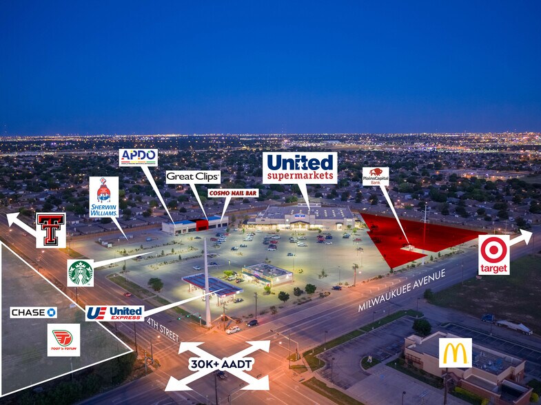 Primary Photo Of 4th and Milwaukee Ave, Lubbock General Retail For Sale