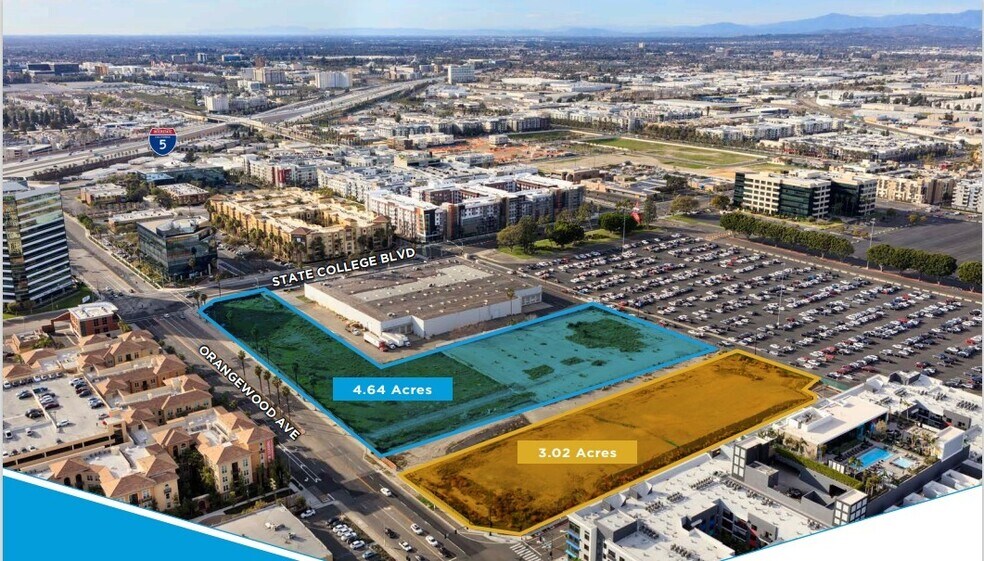 Primary Photo Of 2040 S State College Blvd, Anaheim Land For Lease
