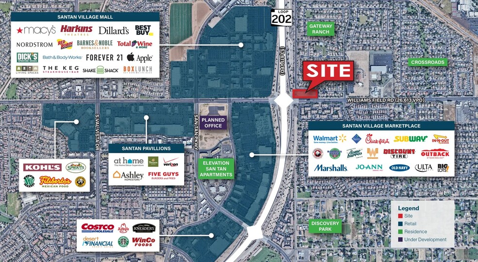 Primary Photo Of NEC Santan Loop 202 & Williams Field Rd, Gilbert Land For Lease