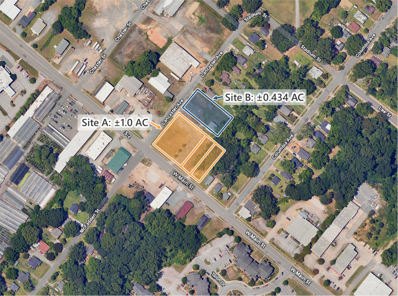 Primary Photo Of West Main Street & Lancaster Avenue, Rock Hill Land For Sale