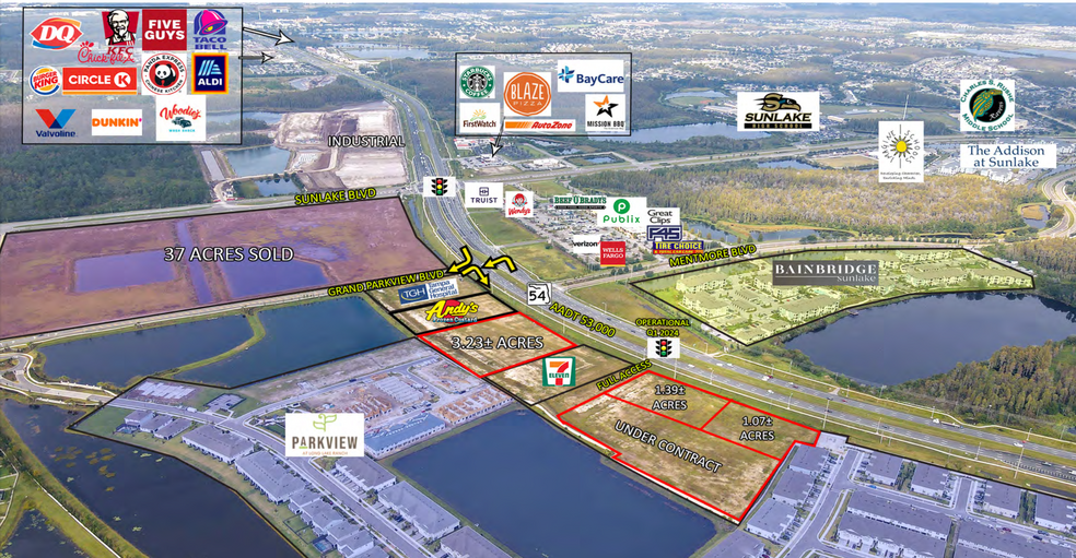 Primary Photo Of Sunlake Blvd @ SR 54, Lutz Land For Sale