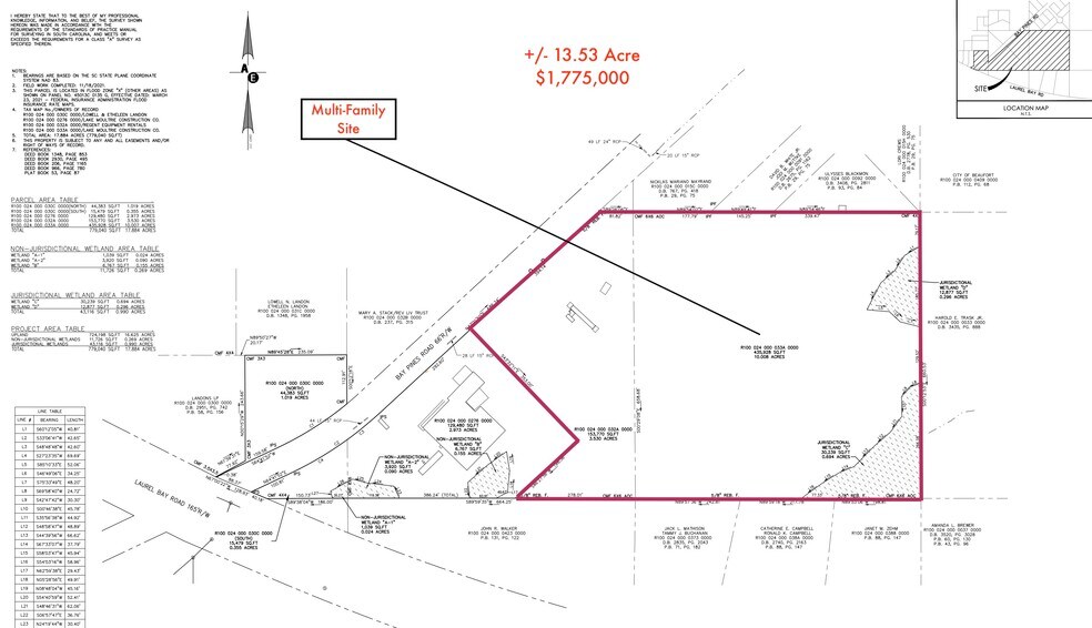 More Photos Of Bay Pines MF, Beaufort Land For Sale