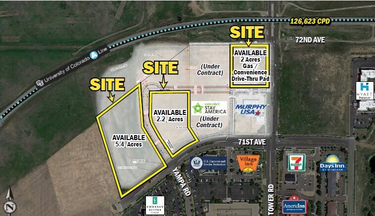 Primary Photo Of 72nd Ave & Tower Rd, Denver Land For Lease