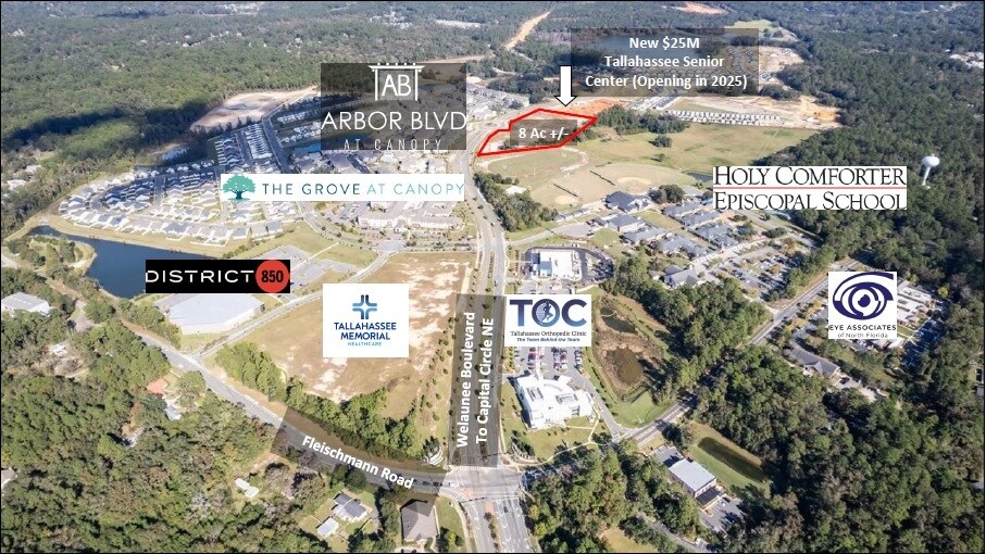 More Photos Of 2695 Welaunee Blvd, Tallahassee Land For Sale