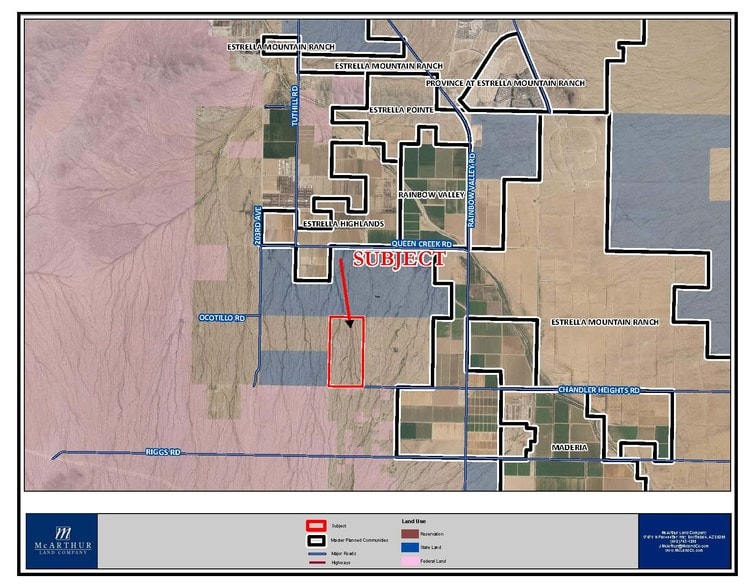 Primary Photo Of Rainbow Valley Rd @ Ocotillo Rd, Goodyear Land For Sale