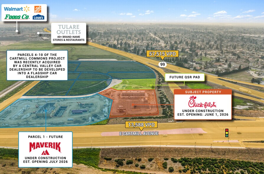 Primary Photo Of 2977 Market Dr, Tulare Restaurant For Sale