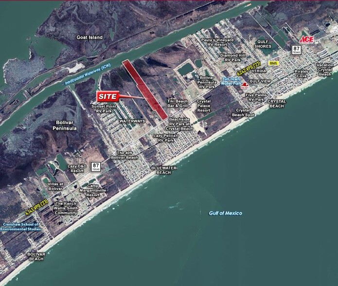 Primary Photo Of SH 87 hwy, Crystal Beach Land For Sale