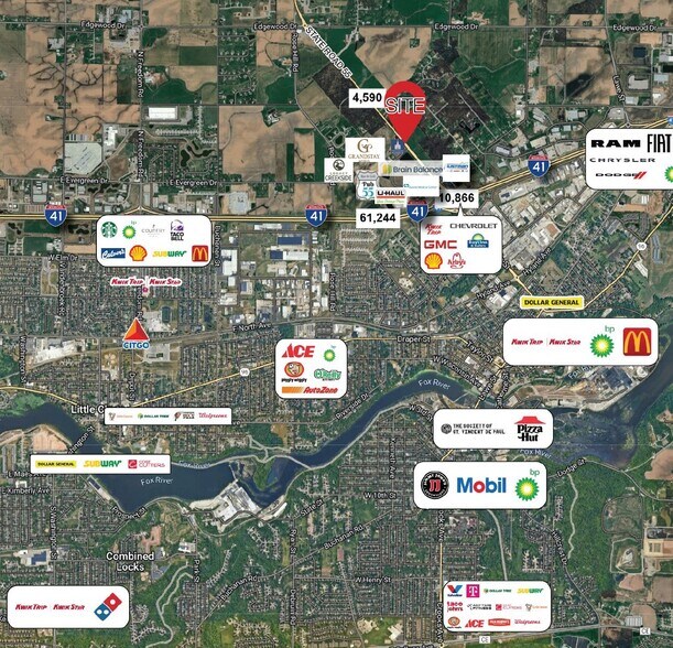 More Photos Of State Road 55 & Interstate 41, Kaukauna Land For Sale