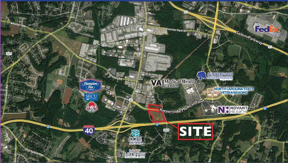 More Photos Of KERNERSVILLE MEDICAL Pky @ Brookford Rd, Kernersville Land For Sale