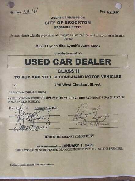 More Photos Of 790 W Chestnut St, Brockton Service For Sale