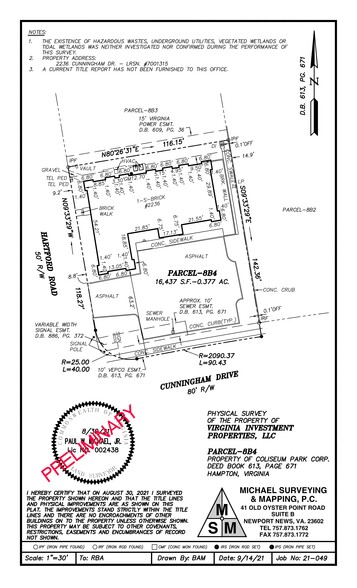 Primary Photo Of 2236 Cunningham Dr, Hampton Land For Lease