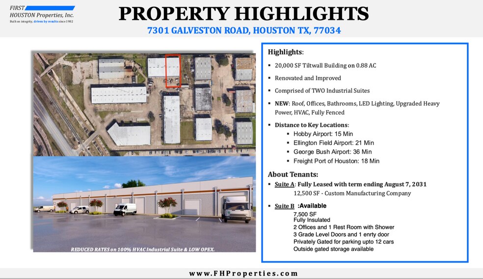 More Photos Of 7301 Galveston Rd, Houston Manufacturing For Lease