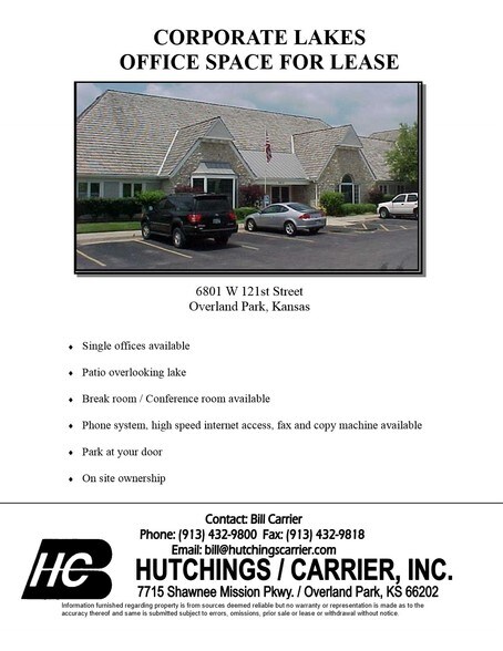 More Photos Of 6801 W 121st St, Overland Park Office For Lease