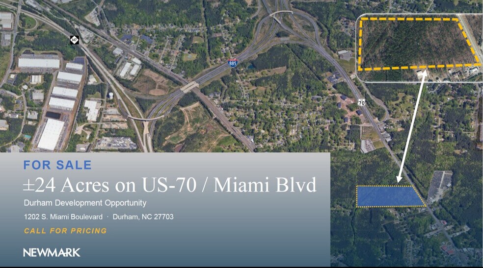 Primary Photo Of 1202 S Miami Blvd, Durham Land For Sale