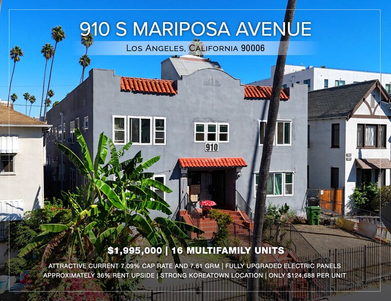 Primary Photo Of 910 S Mariposa Ave, Los Angeles Apartments For Sale