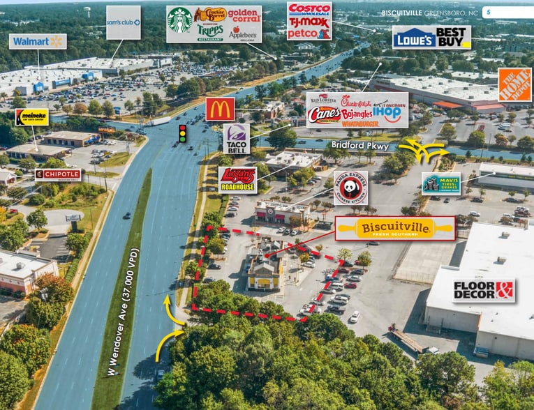 More Photos Of 4507 W Wendover Ave, Greensboro Fast Food For Sale