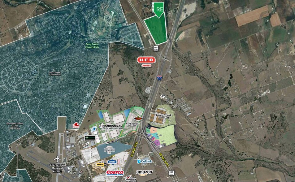 More Photos Of Intersection of I-35, 195, and 130, Georgetown Land For Sale