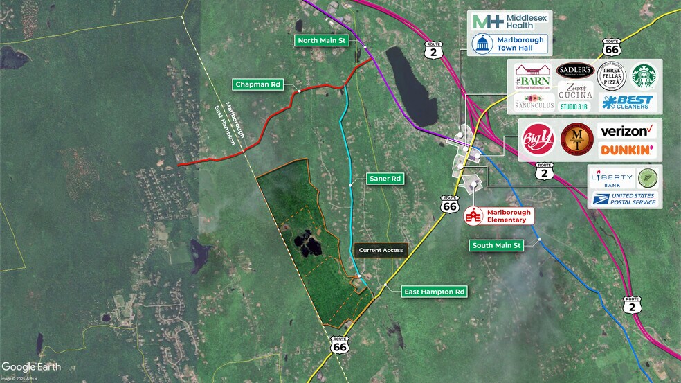 More Photos Of East Hampton Rd (Rte. 66) & Saner Rd @ Saner Rd, Marlborough Land For Sale