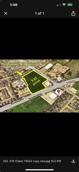 Primary Photo Of 510-520 E Oates Rd, Garland Land For Sale