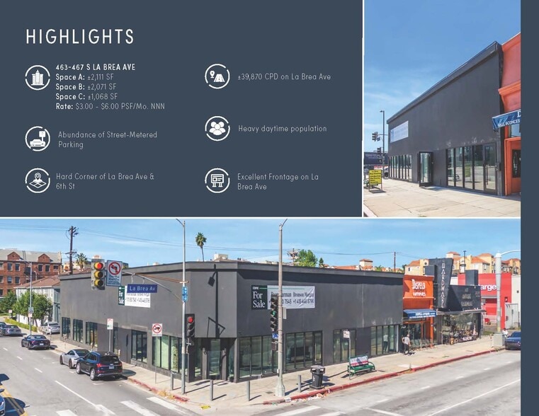More Photos Of 463-467 S La Brea Ave, Los Angeles Storefront Retail Office For Lease