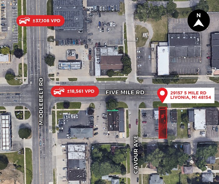 More Photos Of 29157 5 Mile Rd, Livonia Storefront For Sale