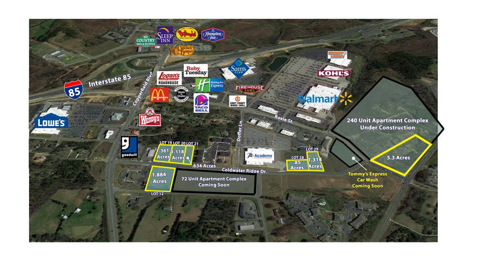 More Photos Of Coldwater Ridge Dr @ Old Earnhardt Rd, Kannapolis Land For Sale