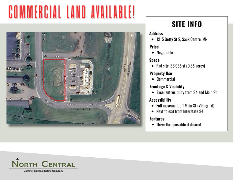 More Photos Of 1222 Getty St S, Sauk Centre Land For Lease