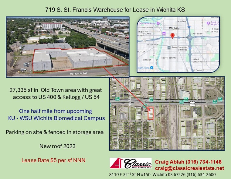 Primary Photo Of 719 S St Francis St, Wichita Warehouse For Lease