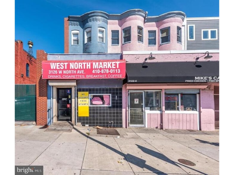 More Photos Of 3126 W North Ave, Baltimore Storefront Retail Residential For Sale