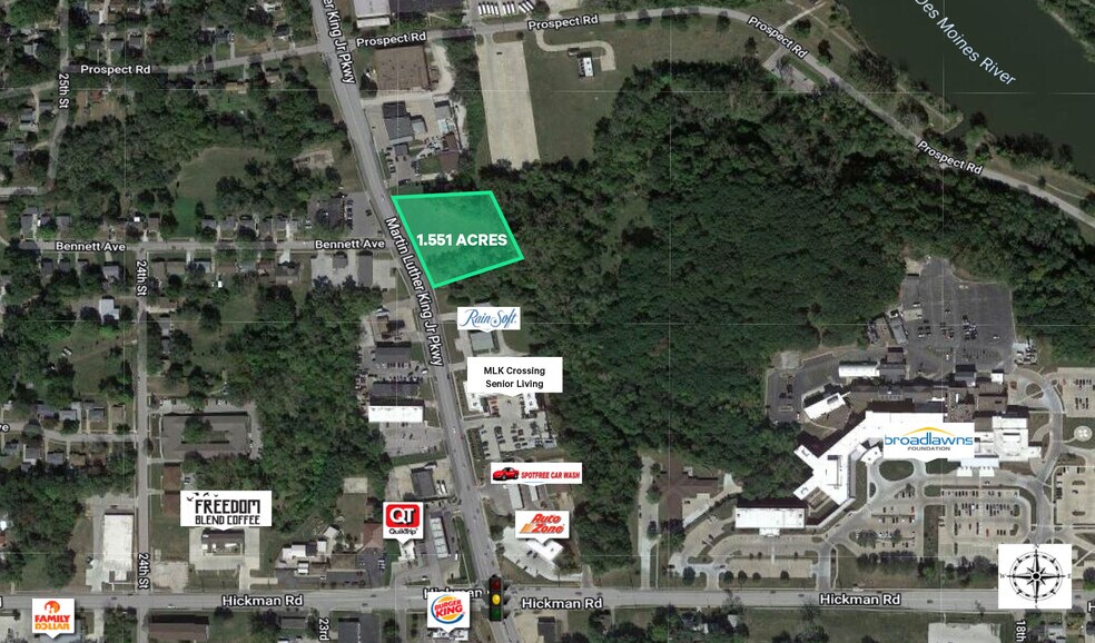 Primary Photo Of 2501 Martin Luther King Jr Pky, Des Moines Land For Sale