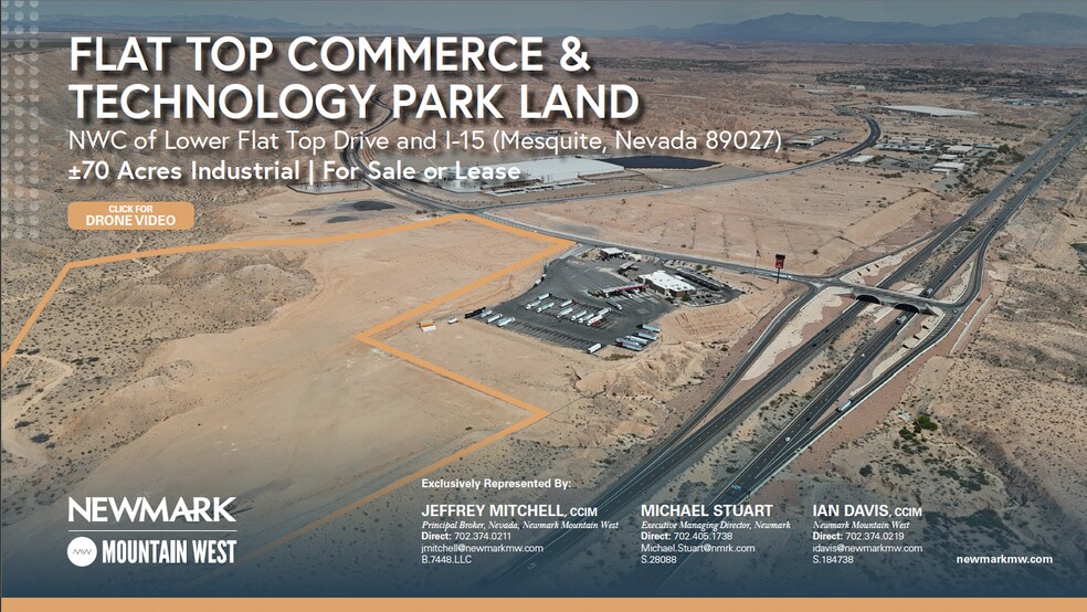 Primary Photo Of NWC of Lower Flat Top Drive and I-15, Mesquite Land For Sale
