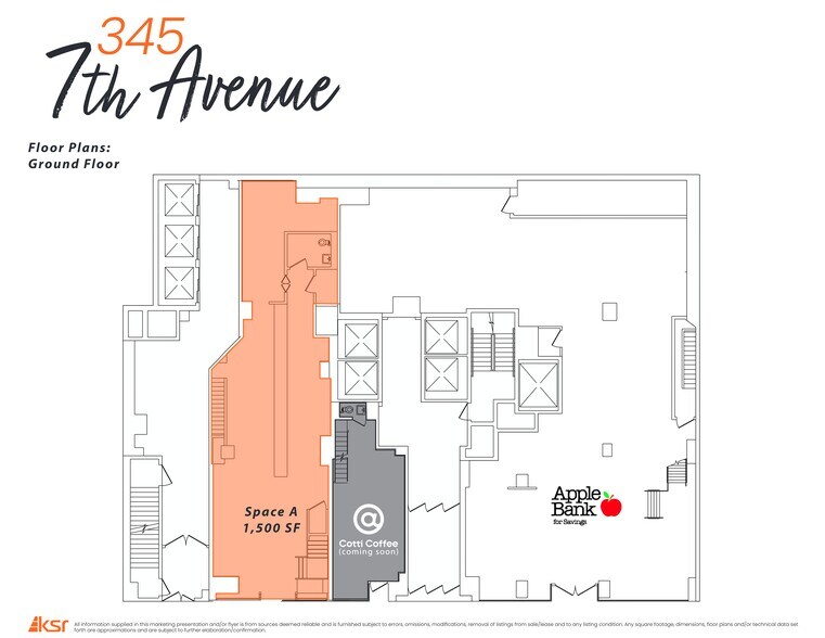 Primary Photo Of 345 Seventh Ave, New York Office For Lease