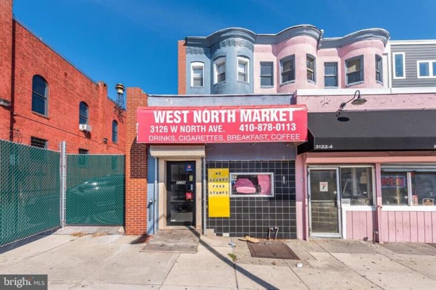 Primary Photo Of 3126 W North Ave, Baltimore Storefront Retail Residential For Sale