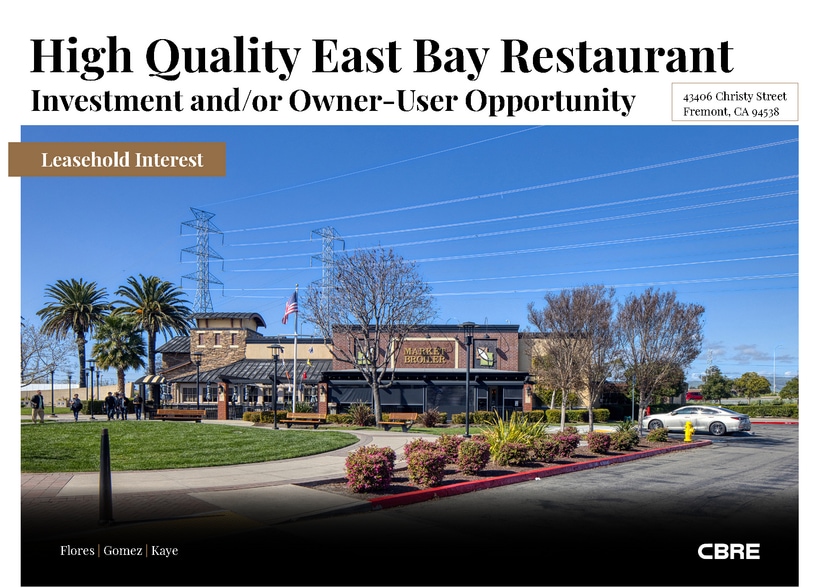 Primary Photo Of 43406 Christy St, Fremont Restaurant For Sale