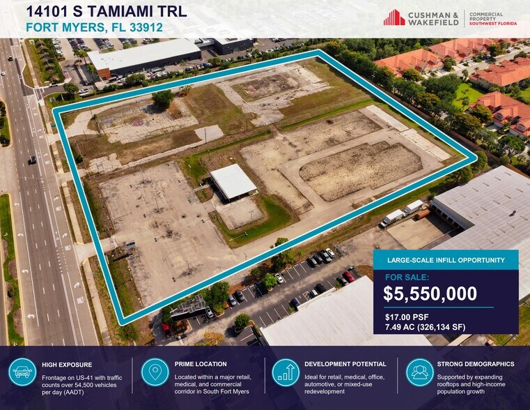 More Photos Of 14101 S Tamiami Trl, Fort Myers Land For Sale