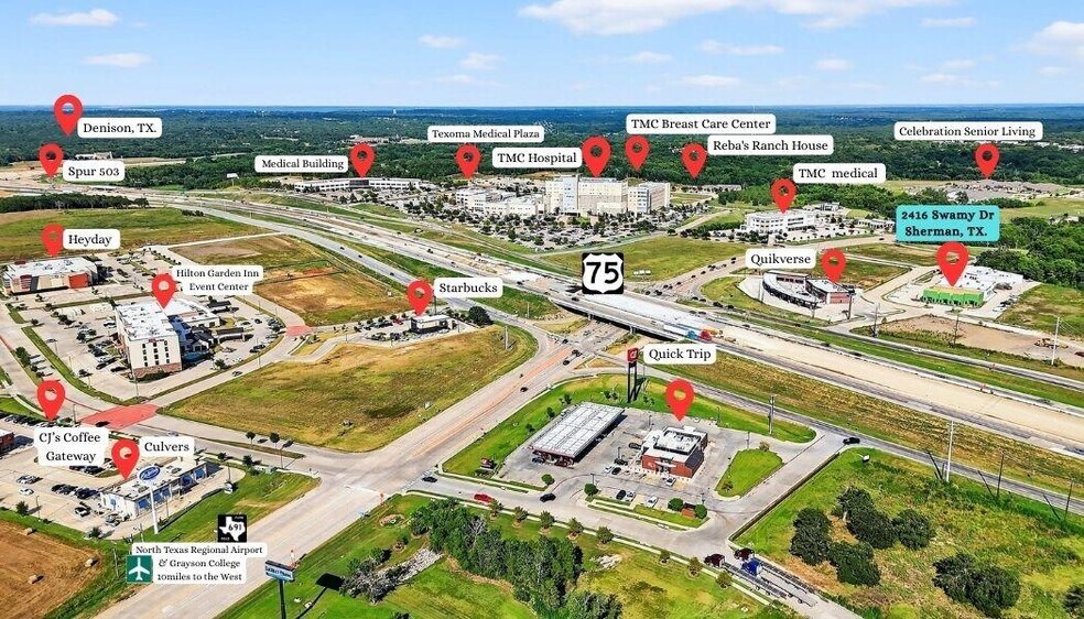 More Photos Of 2416 Swamy Dr, Sherman Medical For Sale