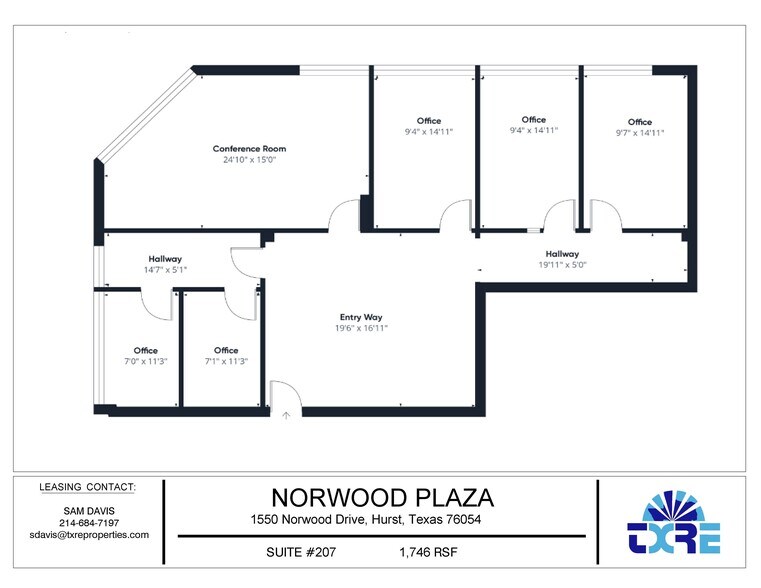 More Photos Of 1550 Norwood Dr, Hurst Office For Lease