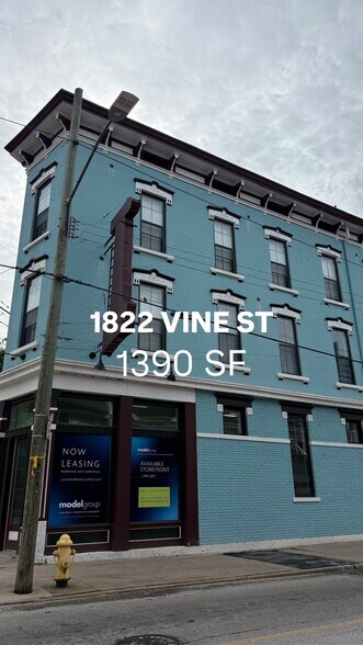 Primary Photo Of 1822 Vine St, Cincinnati Storefront Retail Residential For Lease