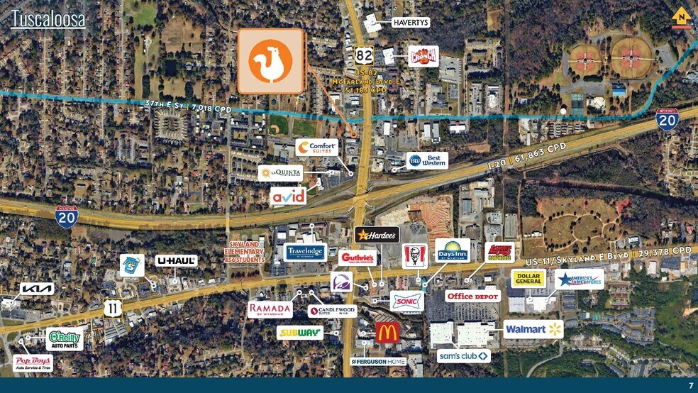 More Photos Of 3712 McFarland Blvd E, Tuscaloosa Fast Food For Sale