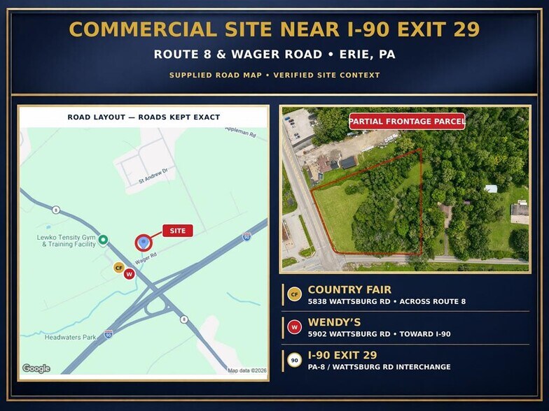 Primary Photo Of 2042 Wager Rd, Erie Land For Sale