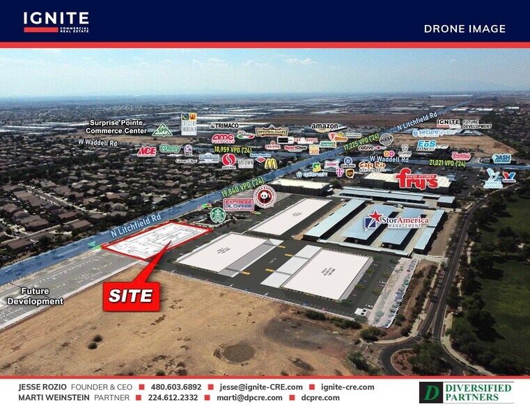 More Photos Of N NWC Litchfield Rd @ Waddell Rd, Surprise Land For Lease