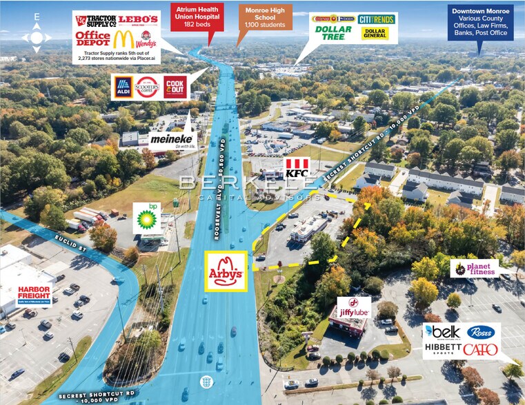 More Photos Of 2101 W Roosevelt Blvd, Monroe Fast Food For Sale