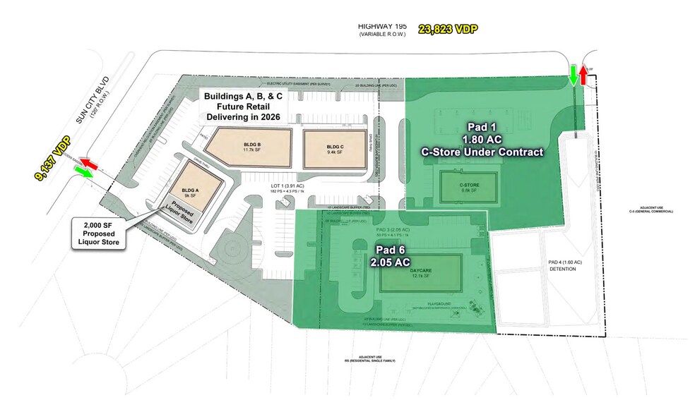 More Photos Of TX-195 & Sun City Blvd, Georgetown Land For Sale